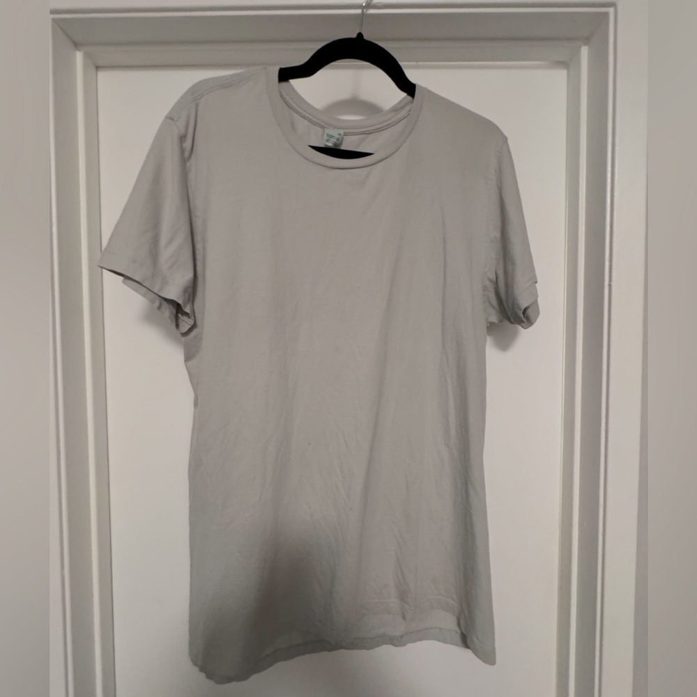 Pacific Apparel off-white plain tee